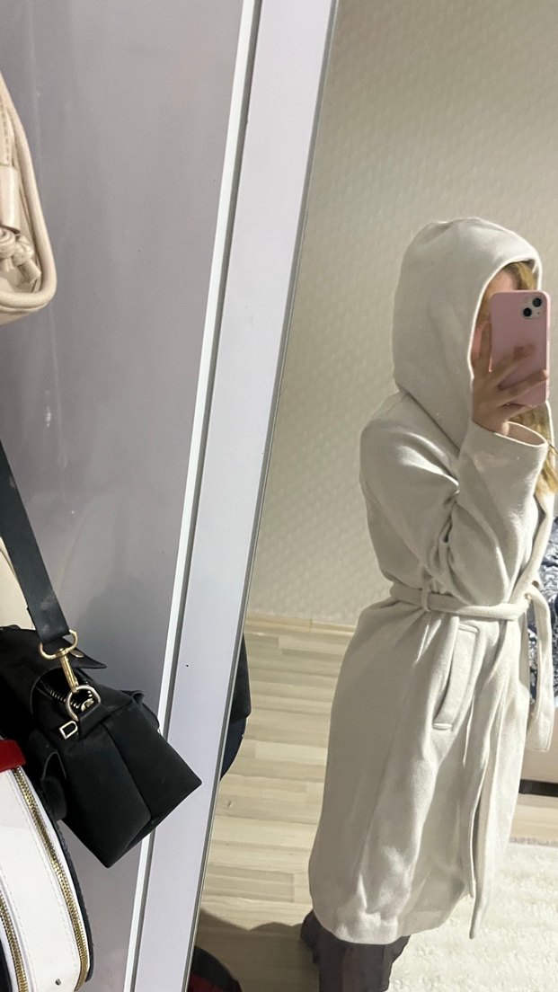 Zara Yumuşak Kumaş Kaban - Görsel 5