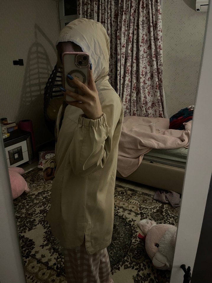 koton kapüşonlu yağmurluk - Görsel 4