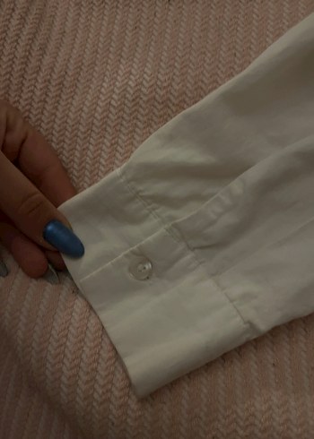 defacto dügmeli Beyaz Gömlek - Görsel 3