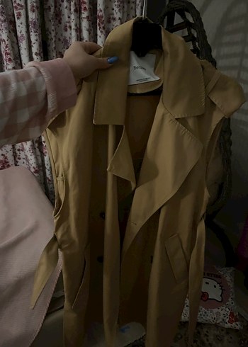 Bershka trenckot yelek - Görsel 5