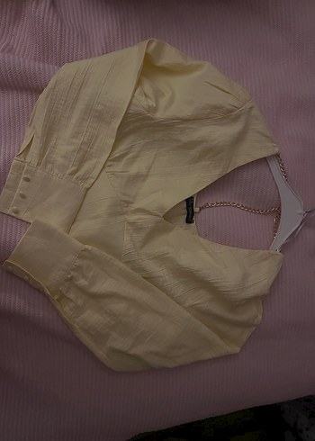 quzu V vaka sırtı dekolteli crop - Ana görsel