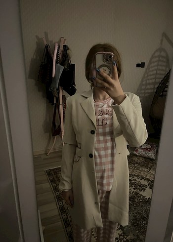 bershka beli pencereli blazer ceket - Görsel 3