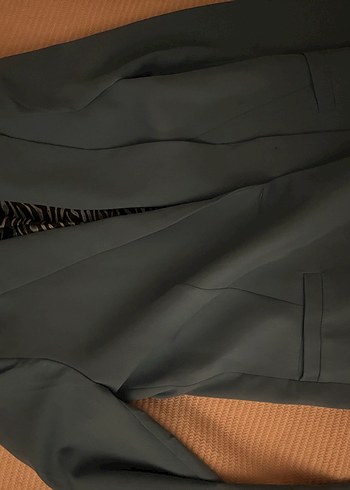 Mavi Düğmeli Kadın Blazer Ceket - Görsel 3