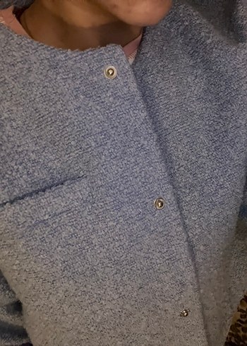 h&m mavi bomber ceket - Görsel 7