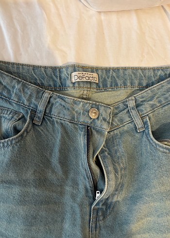 38 Beden mavi Renk Bol Kesim Kadın Kot Pantolon