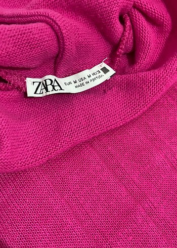 Zara Pembe Boğazlı Kolsuz Triko