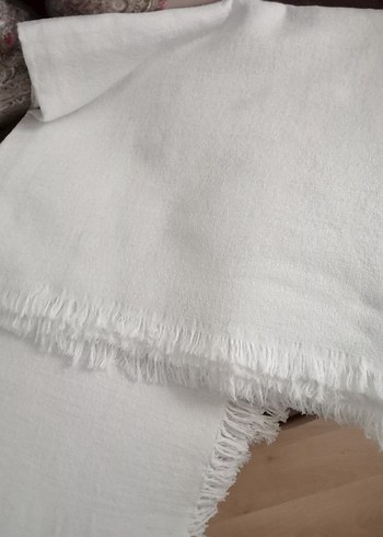 Diğer Beyaz Saçaklı koltuk örtüsü