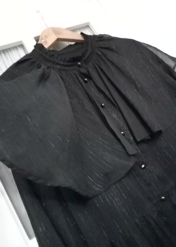 l Beden siyah Renk Siyah Uzun Kollu Gotik Uzun Elbise