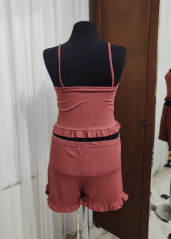 l Beden pembe Renk Gülkurusu Pijama