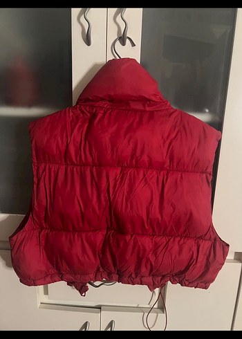 Kırmızı Mini Kadın Şişme Yelek - Görsel 2