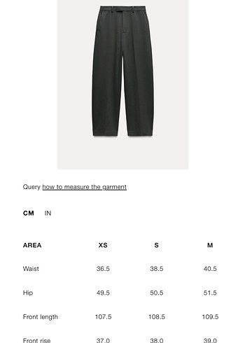 Zara Zara Yüksek Bel Geniş Kesim Pantolon