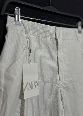 s Beden beyaz Renk Zara Çizgili Palazzo Pantolon