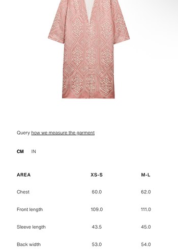 Zara Zara Rustik Kimono