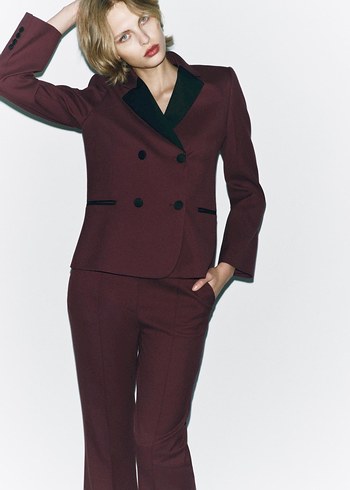 Zara Kontrast Blazer Ceket