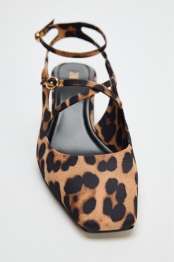 Zara Zara Leopar Desenli Topuklu Ayakkabı