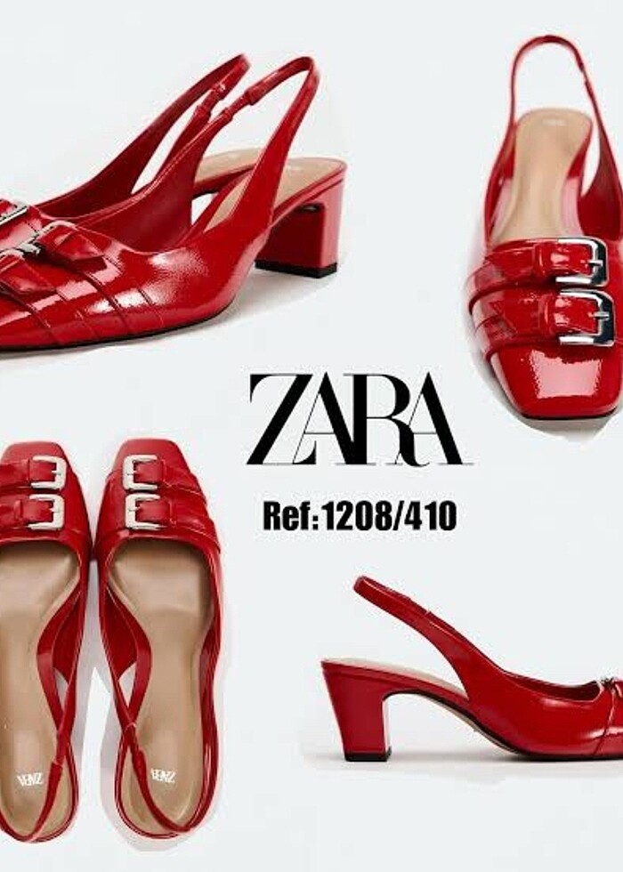Zara Tokalı Rugan Topuklu Ayakkabı - Görsel 5