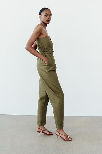 Zara Keten Straplez Tulum