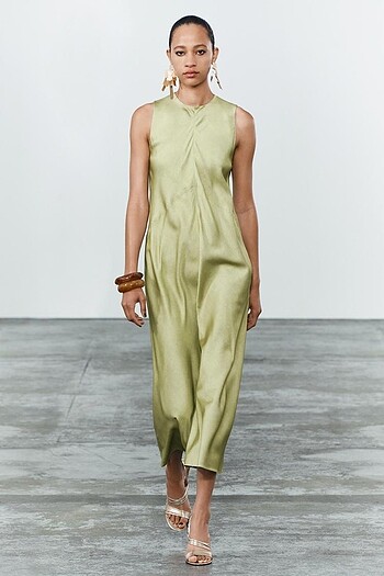 Zara ZW Collection Saten Elbise