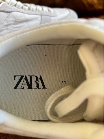 41 Beden beyaz Renk Zara Spor Ayakkabı