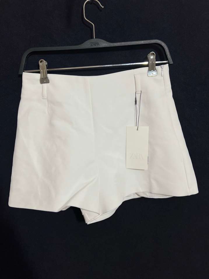 Zara Beyaz Şort - Görsel 3