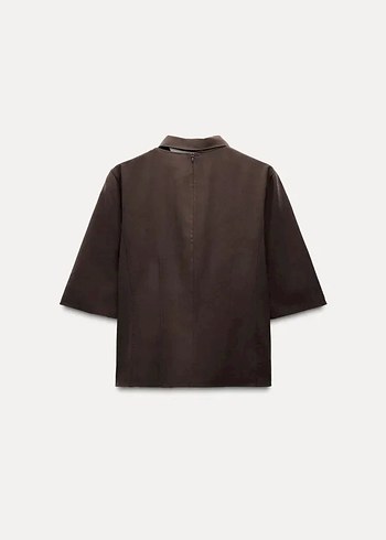 Zara Gömlek Bluz - Görsel 5