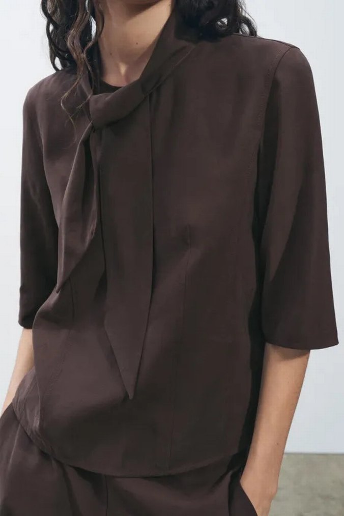 Zara Gömlek Bluz - Görsel 3