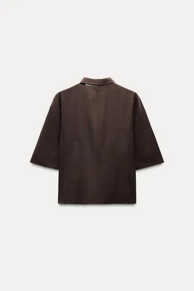 Zara Gömlek Bluz - Görsel 5