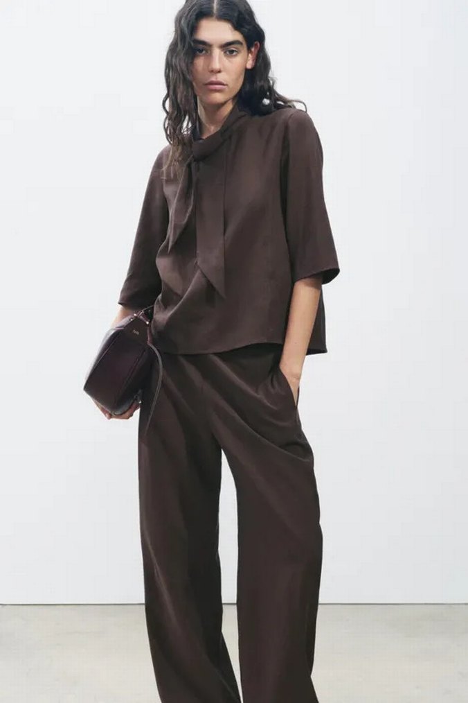 Zara Gömlek Bluz - Görsel 2