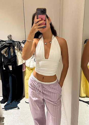 Zara Polyamid Halter Top