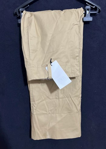 m Beden camel Renk Zara Paçası Kırık Chino Pantolon