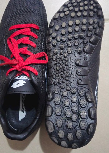 orjinal LOTTO Erkek Kırmızı Bağcıklı halı saha ayakkabi 39 num. - Görsel 4