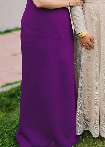 Mor Uzun Abiye Elbise - Görsel 3