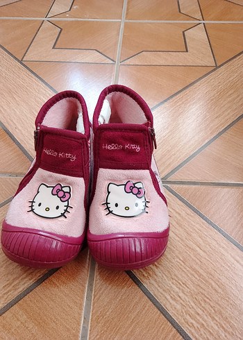 Kız Çocuk Pembe Desenli Sıcak Terlik - Görsel 4