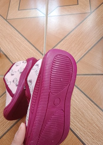 Kız Çocuk Pembe Desenli Sıcak Terlik - Görsel 5