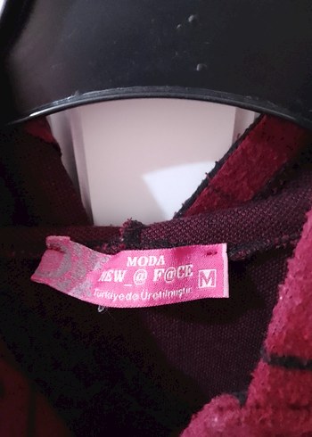 Bordo Ekoseli Boğazlı Salaş Kadın Panço - Görsel 4