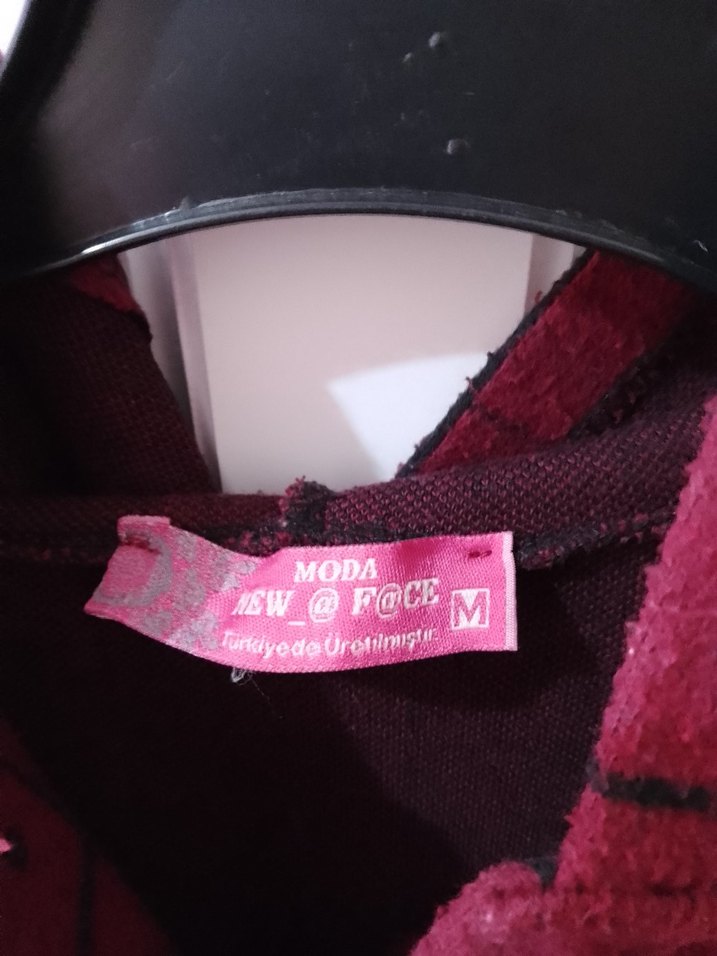 Bordo Ekoseli Boğazlı Salaş Kadın Panço - Görsel 4