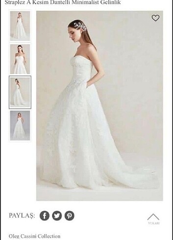 OLEG CASSINI GELİNLİK