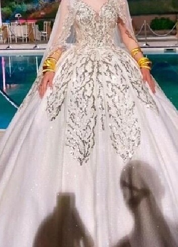 36 Beden ÖZEL DİKİM PRENSES MODEL GELİNLİK