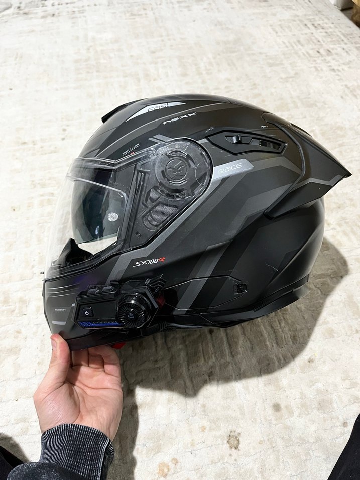Nexx SX100R gridline black - Görsel 4