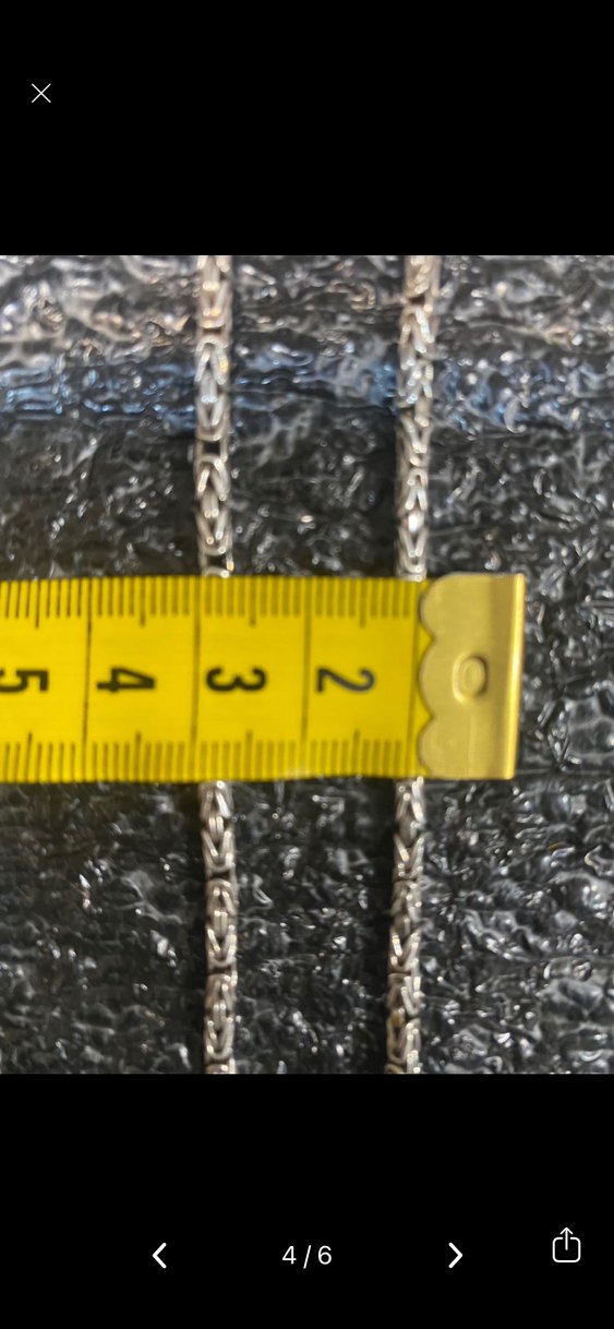 Bohem Gri Gümüş Erkek Kolye Zinciri - Görsel 3