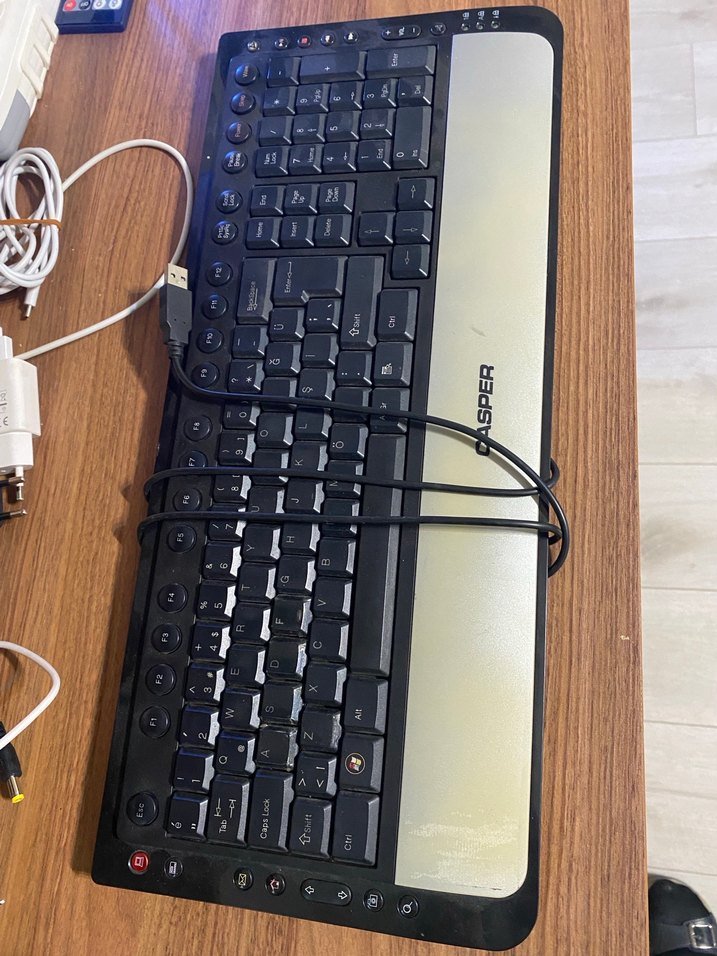 Casper Siyah Kablolu Klavye - Görsel 3