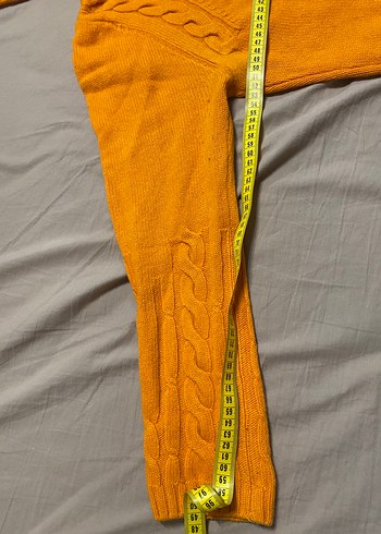 2 adet turuncu ve Pembe Triko Boğazlı Kadın Kazak ölçü fotoda - Görsel 8