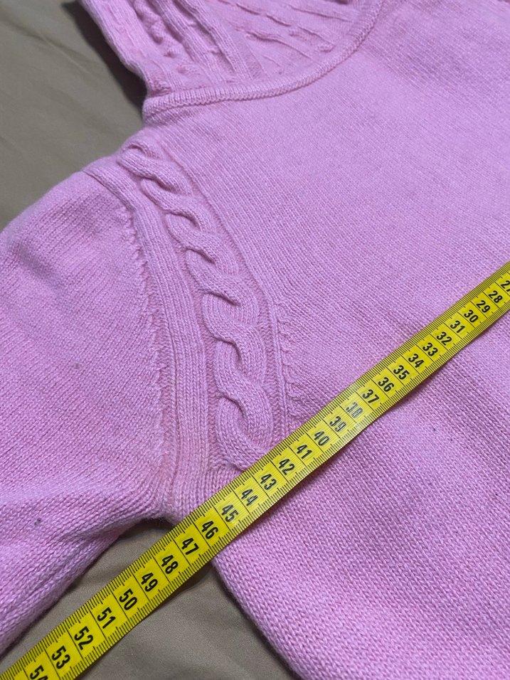 2 adet turuncu ve Pembe Triko Boğazlı Kadın Kazak ölçü fotoda - Görsel 2