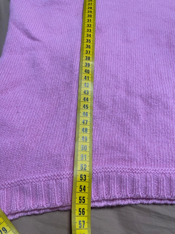 2 adet turuncu ve Pembe Triko Boğazlı Kadın Kazak ölçü fotoda - Görsel 3