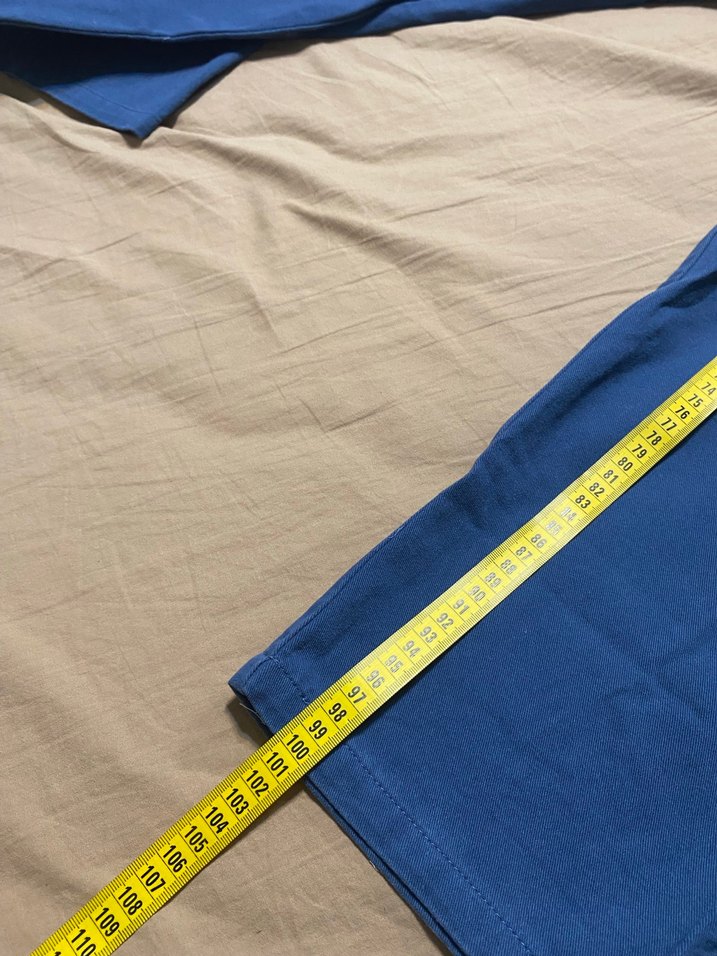 2 adet Bej ve Mavi  Pantolon ölçü fotoda - Görsel 5