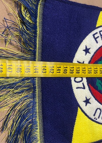 Sarı Lacivert Nakışlı Fenerbahçe Erkek Atkı - Görsel 3