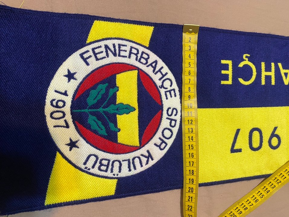 Sarı Lacivert Nakışlı Fenerbahçe Erkek Atkı - Görsel 4