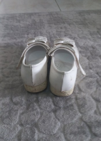 Beyaz Platform Topuklu Abiye Ayakkabı - Görsel 4