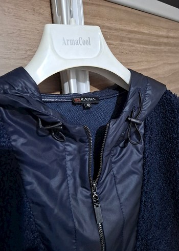 40 Beden lacivert Renk Kadın Lacivert Yumuşak Peluş Sweatshirt