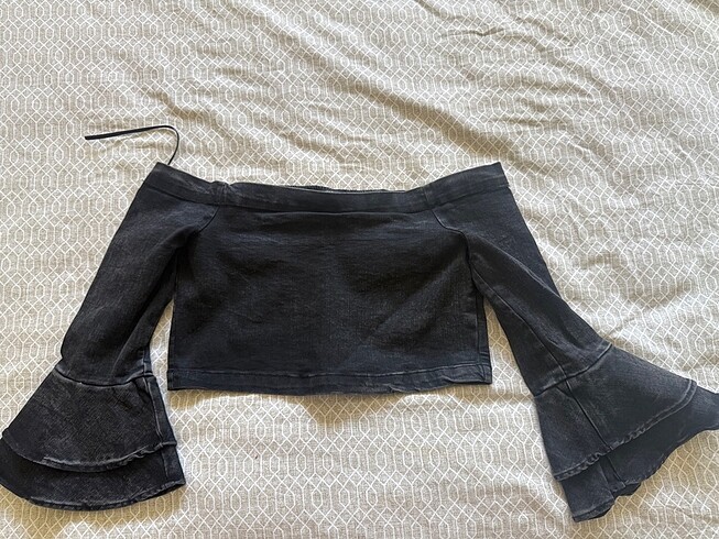 Straplez zara kadın crop